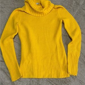 Banana Republic Bright Yellow Turtleneck Sweater